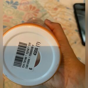 Orange and White Ceramic Mug